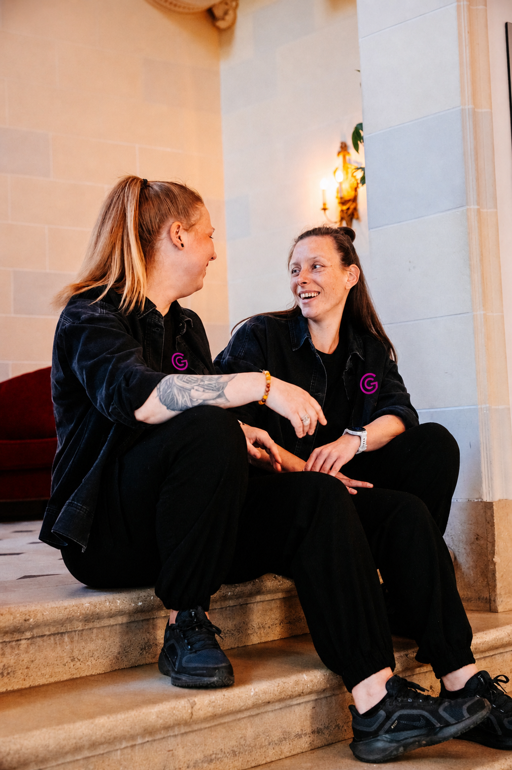 Kaylee Meijer en Franka van Zoest van de GEO Experts